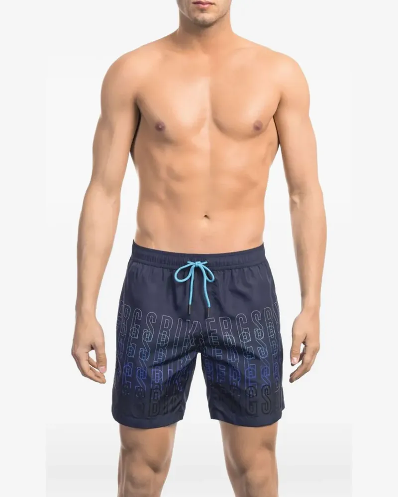 Bikkembergs Badeshorts mit Kordelzug - Blau Blau
