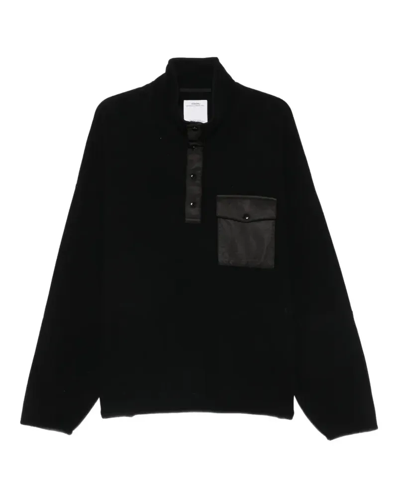 Visvim Barlow Pullover mit kurzem Reißverschluss - Schwarz Schwarz