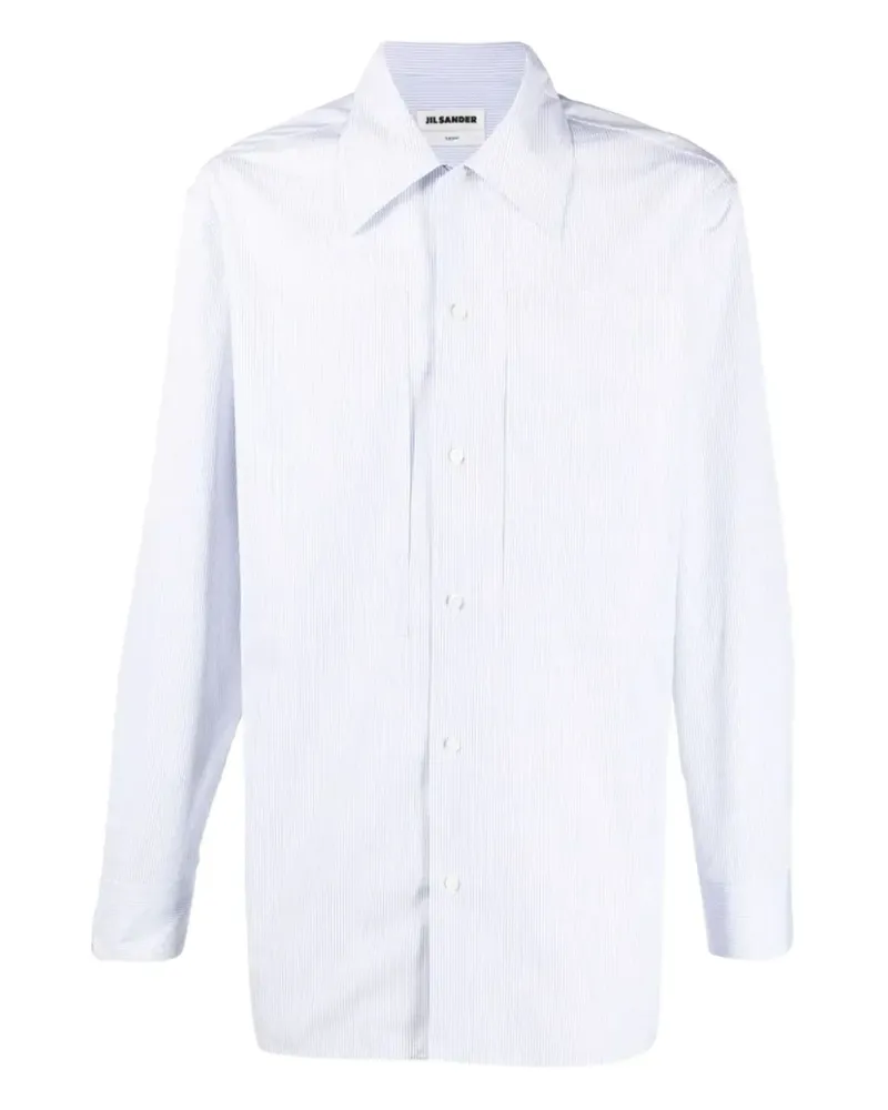 Jil Sander Gestreiftes Hemd - Blau Blau
