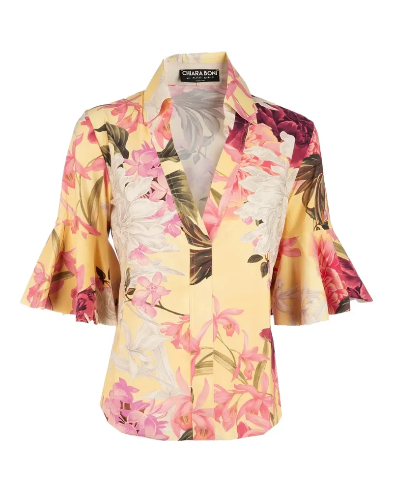 Chiara Boni Jinza floral-print blouse - Gelb Gelb