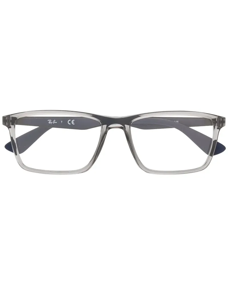 Ray Ban Brille mit eckigem Gestell - Blau Blau