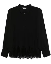 Ermanno Scervino Bluse mit Falten Schwarz