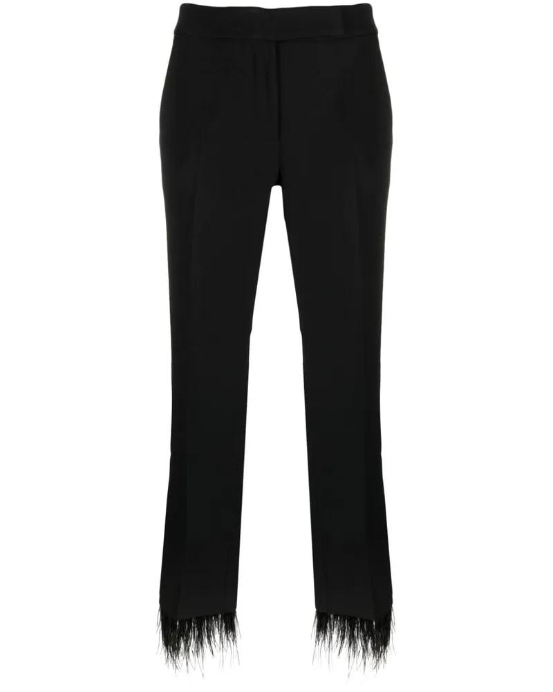 Michael Kors Hose mit Federn - Schwarz Schwarz