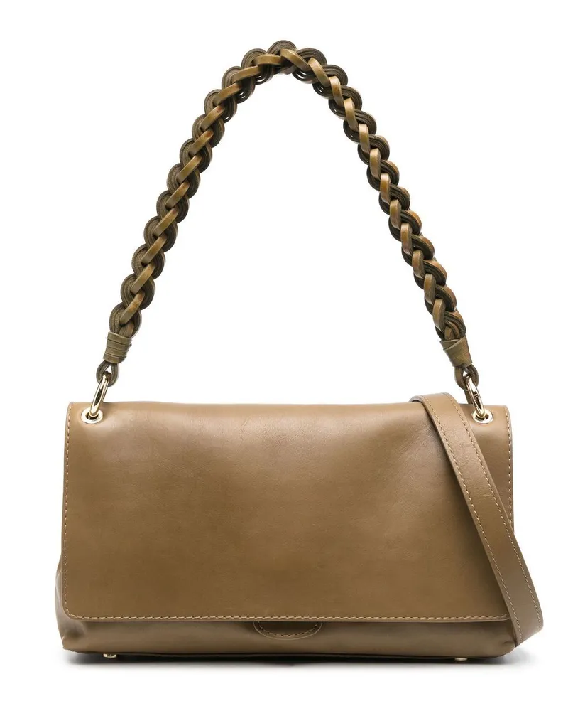 Officine Creative Italia Schultertasche mit Logo - Grün Grün