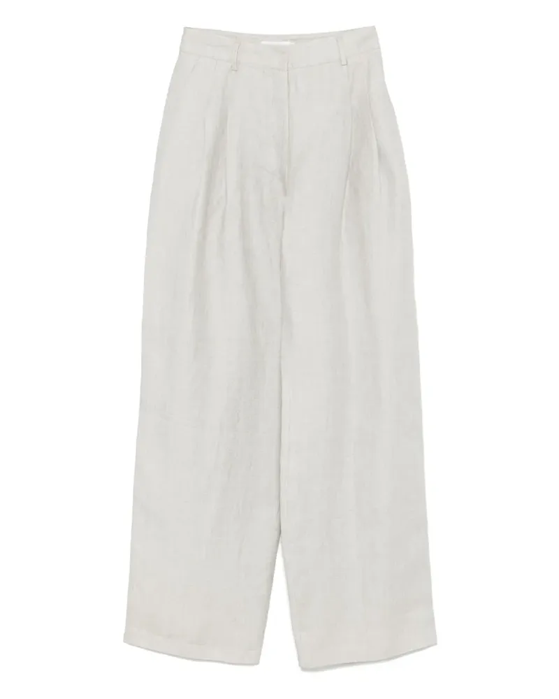 BARBA Hose aus Leinen - Grau Grau