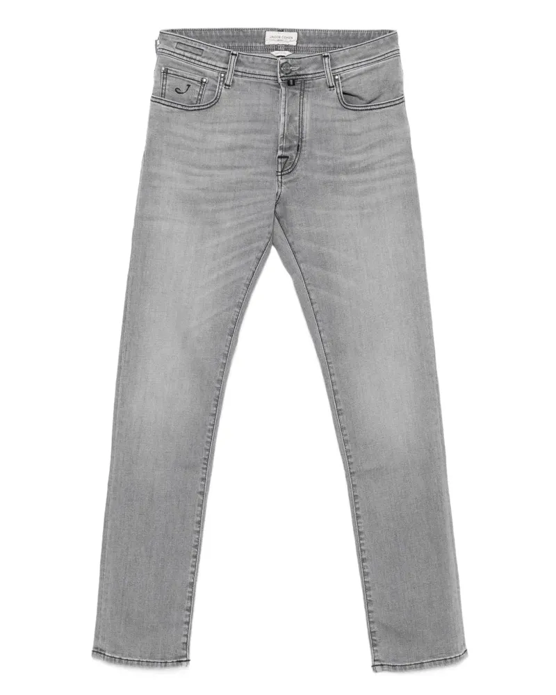 Jacob Cohën embroidered-pocket jeans - Grau Grau