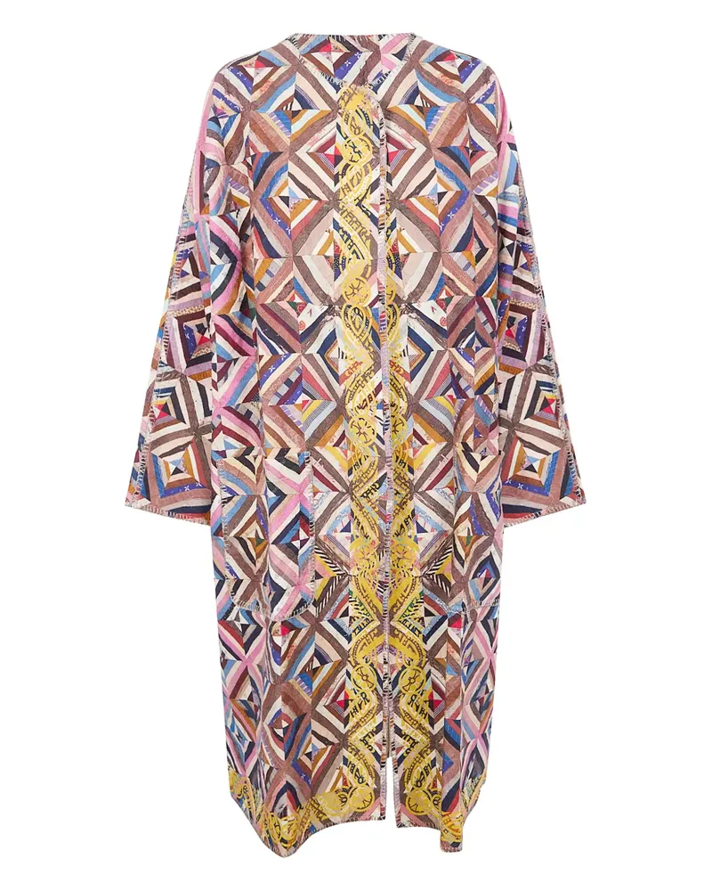 Pierre-Louis Mascia Ricordo printed kimono - Braun Braun