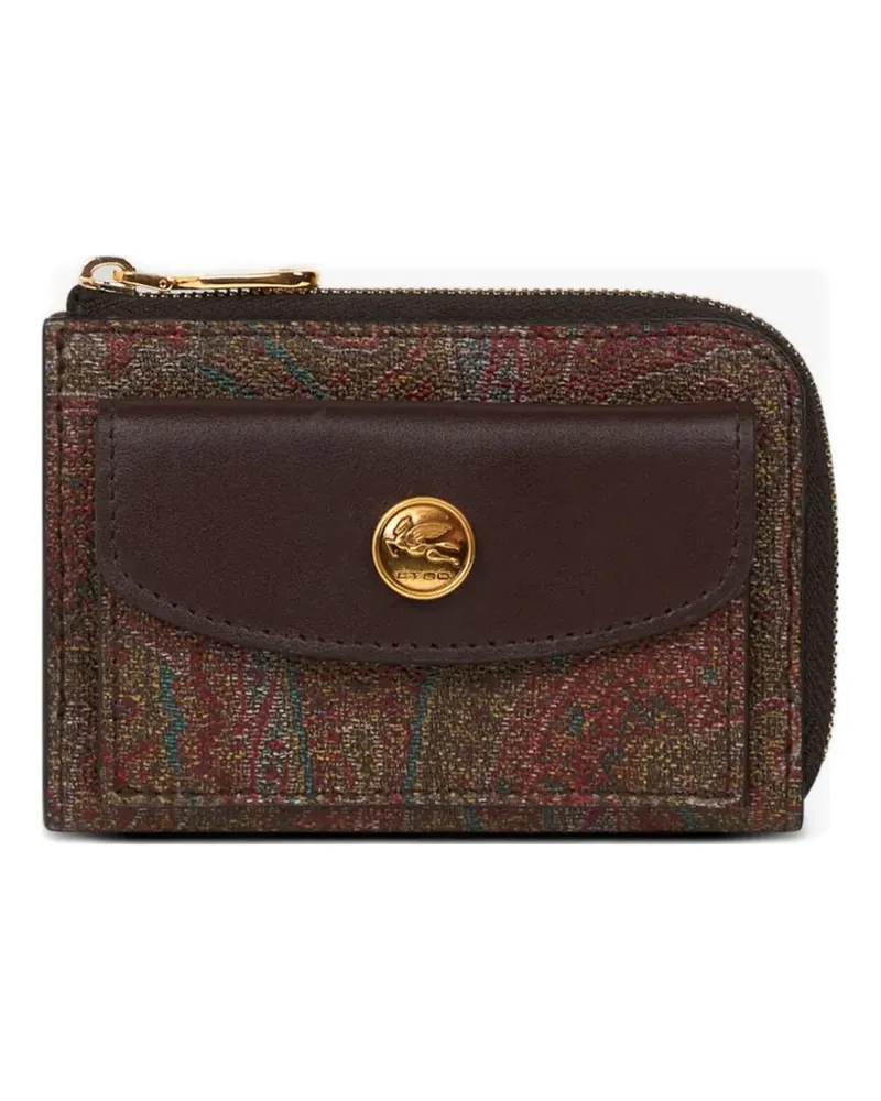 Etro Arnica Portemonnaie mit Paisley-Print - Braun Braun