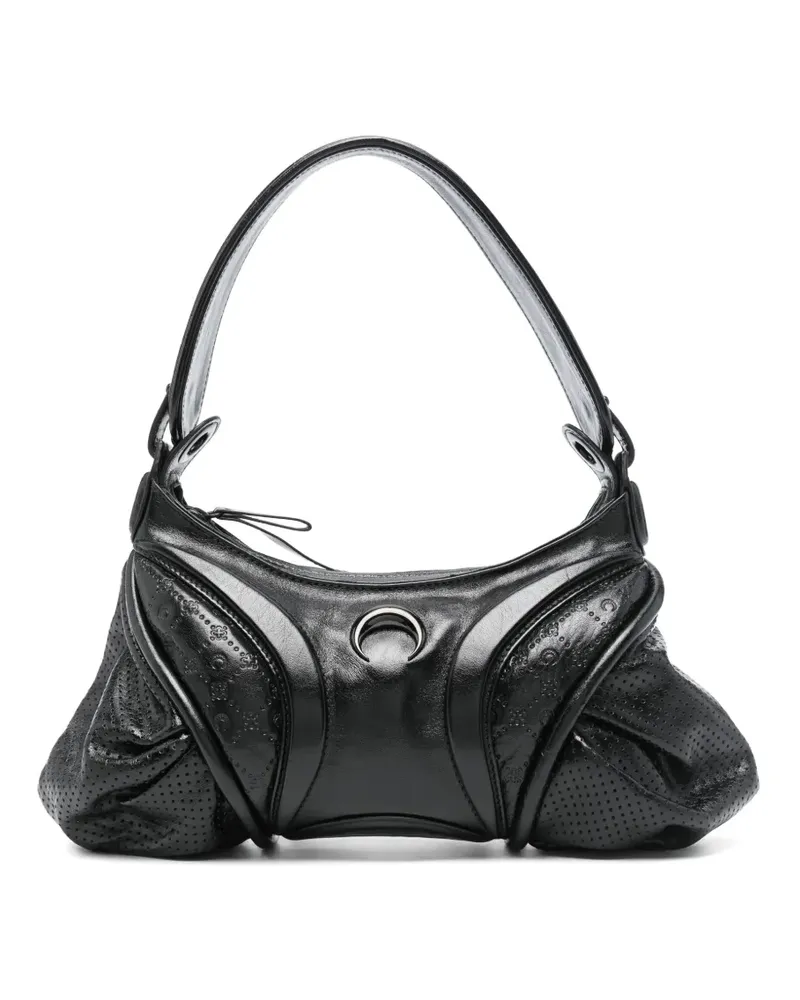 Marine Serre Futura Schultertasche - Schwarz Schwarz