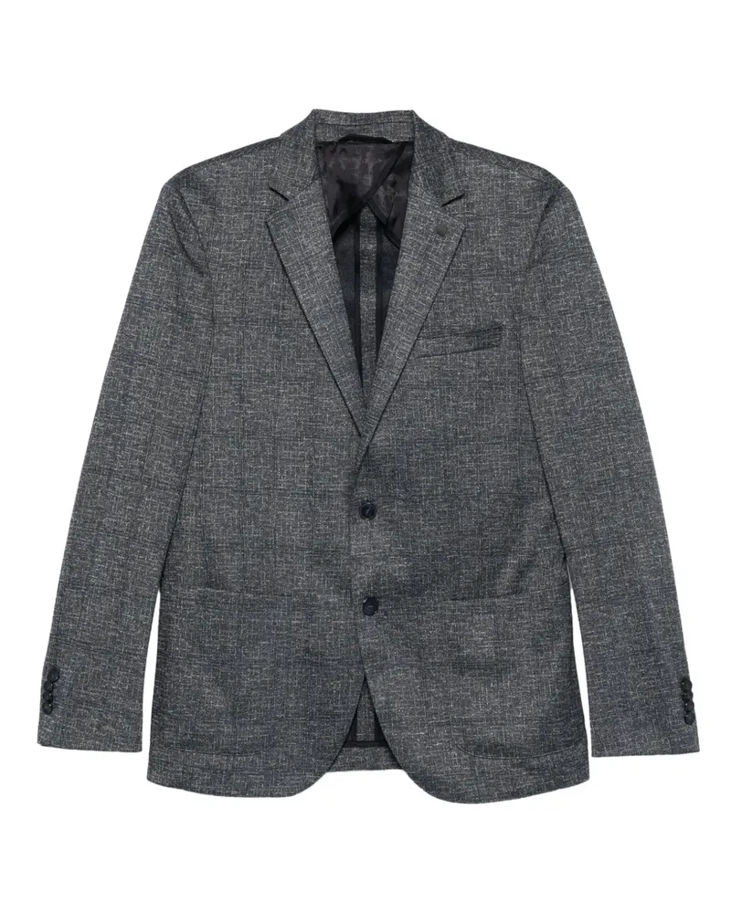 Karl Lagerfeld Strukturierte Jacke mit zwei Knöpfen - Blau Blau