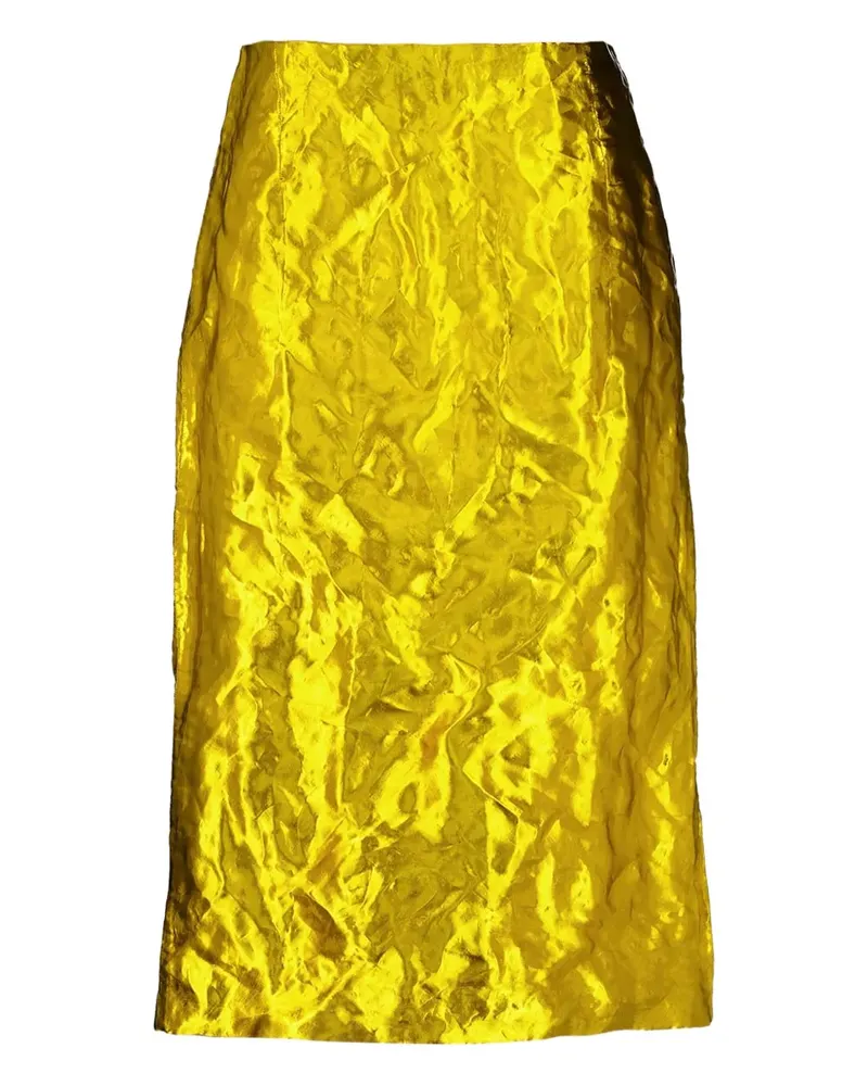 Gabriela Hearst Manuela Midirock im Metallic-Look - Gold Gold