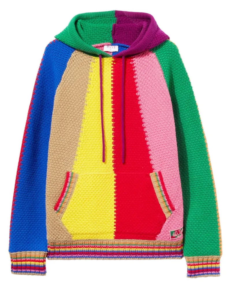 Emilio Pucci Hoodie in Colour-Block-Optik - Rot Rot