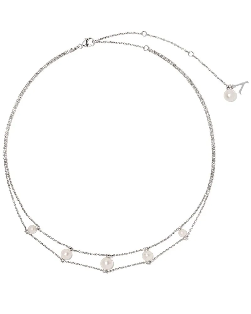 YOKO London 18kt 'Trend' Goldhalskette mit Diamanten - Silber Silber