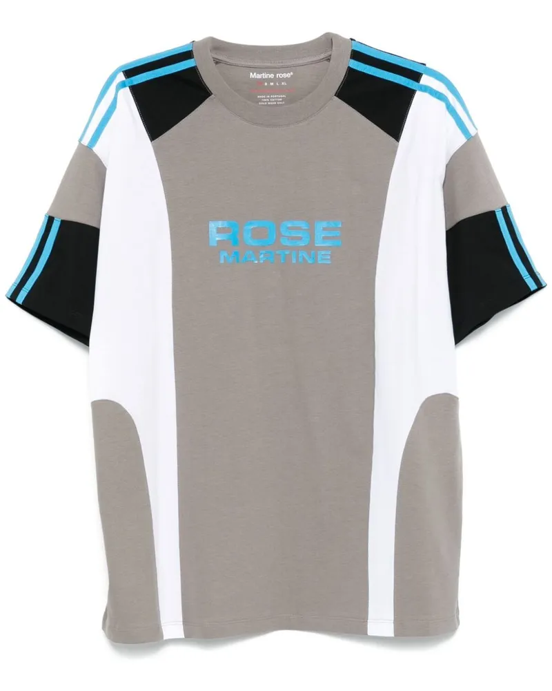 Martine Rose T-Shirt mit Einsätzen - Grau Grau