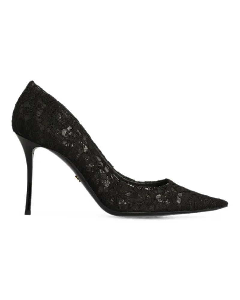 Dolce & Gabbana Pumps mit Spitze - Schwarz Schwarz
