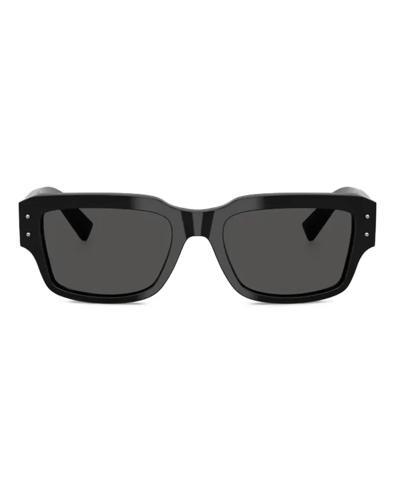 Dolce & Gabbana Sonnenbrille mit eckigem Gestell - Schwarz Schwarz