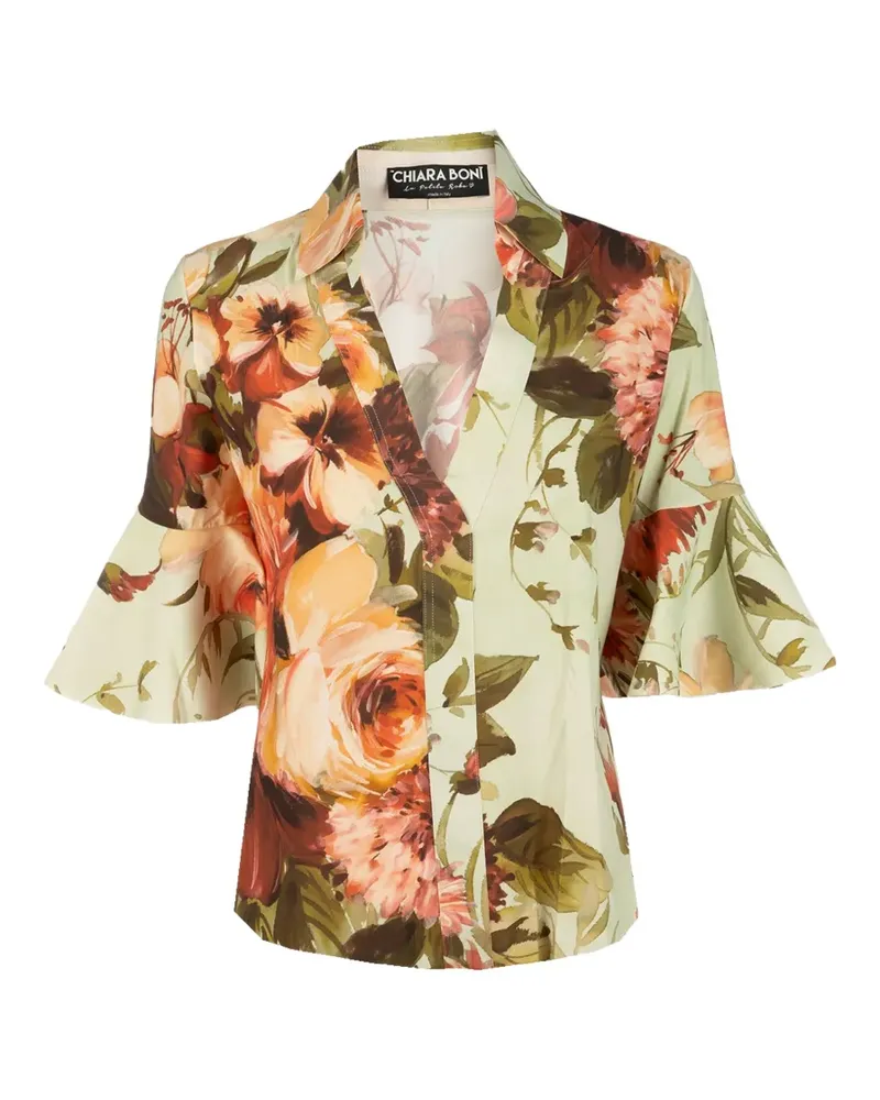 Chiara Boni Jinza floral-print blouse - Grün Grün