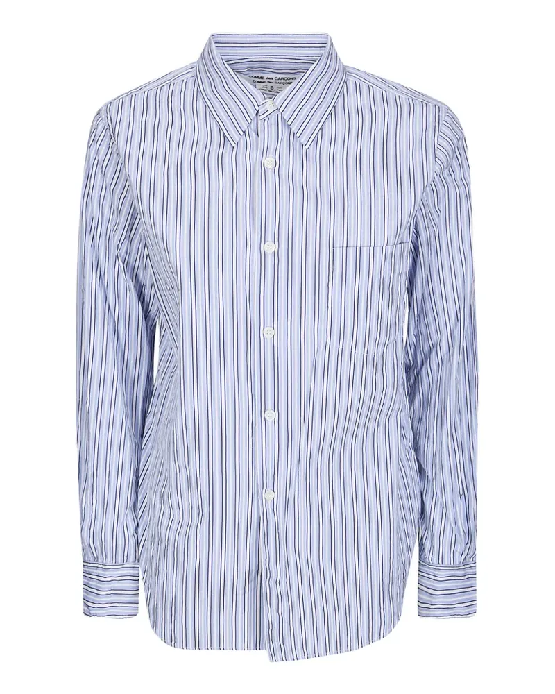 Comme des Garçons striped cotton blouse - Weiß Weiß