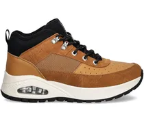 UNO Rugged Sneakers mit perforierten Einsätzen - Braun