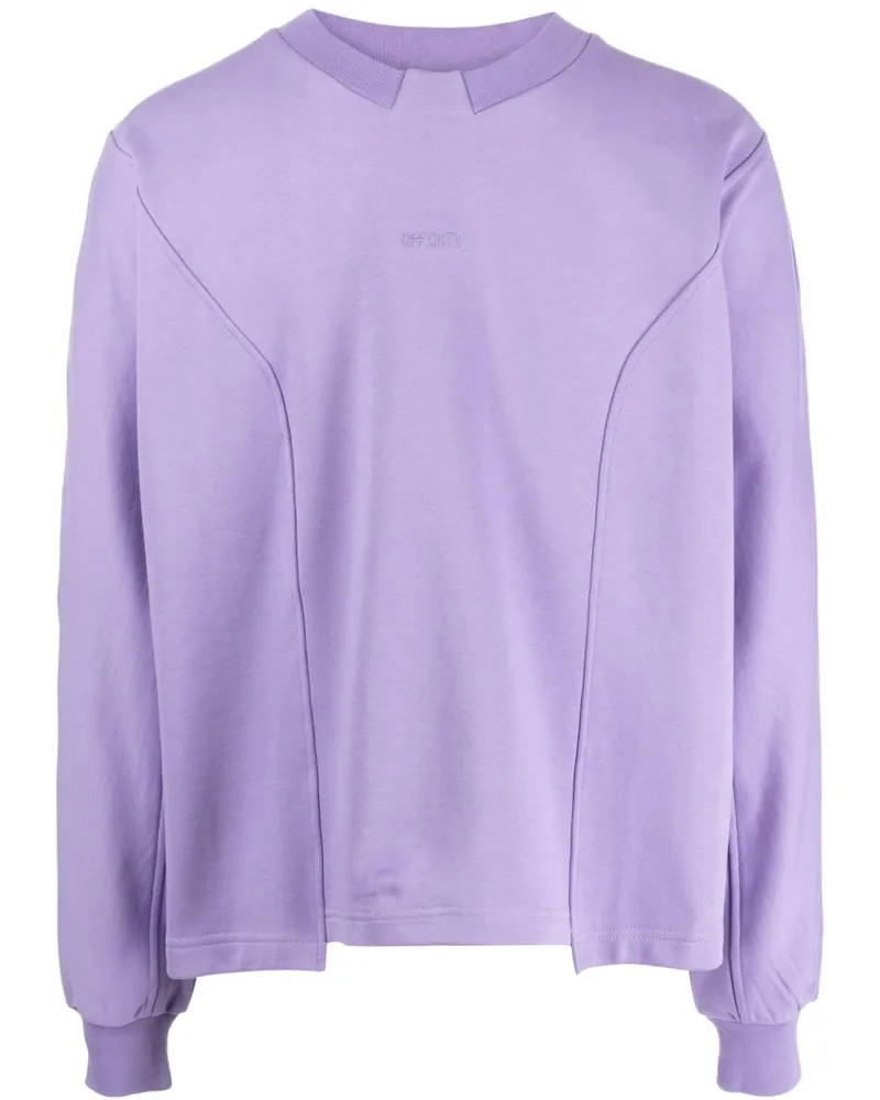 OFF DUTY Futur Sweatshirt mit Logo-Stickerei Violett