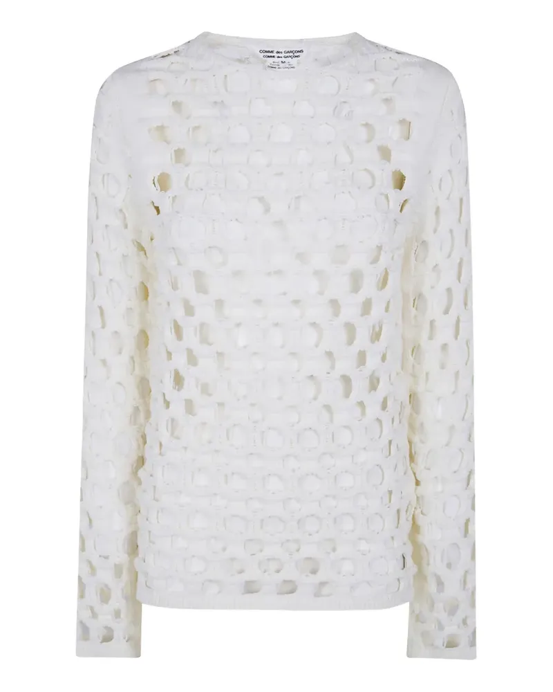 Comme des Garçons cut-out sweater - Weiß Weiß