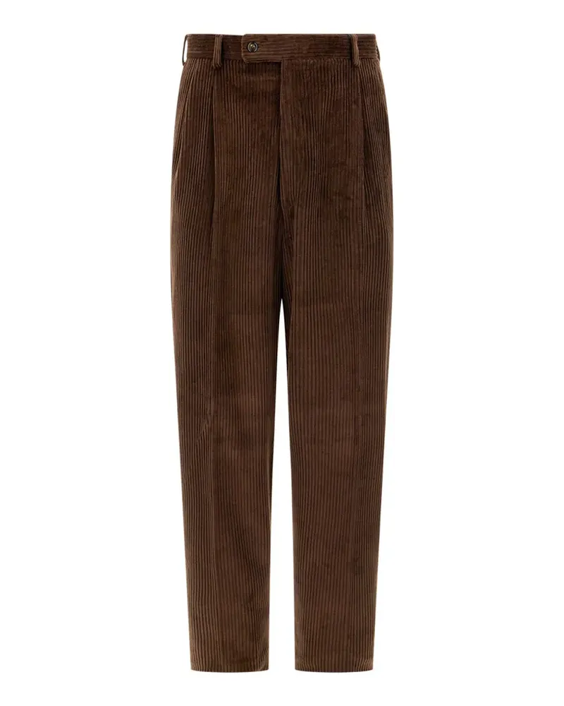 Gabriele Pasini Cordhose mit Falten - Braun Braun