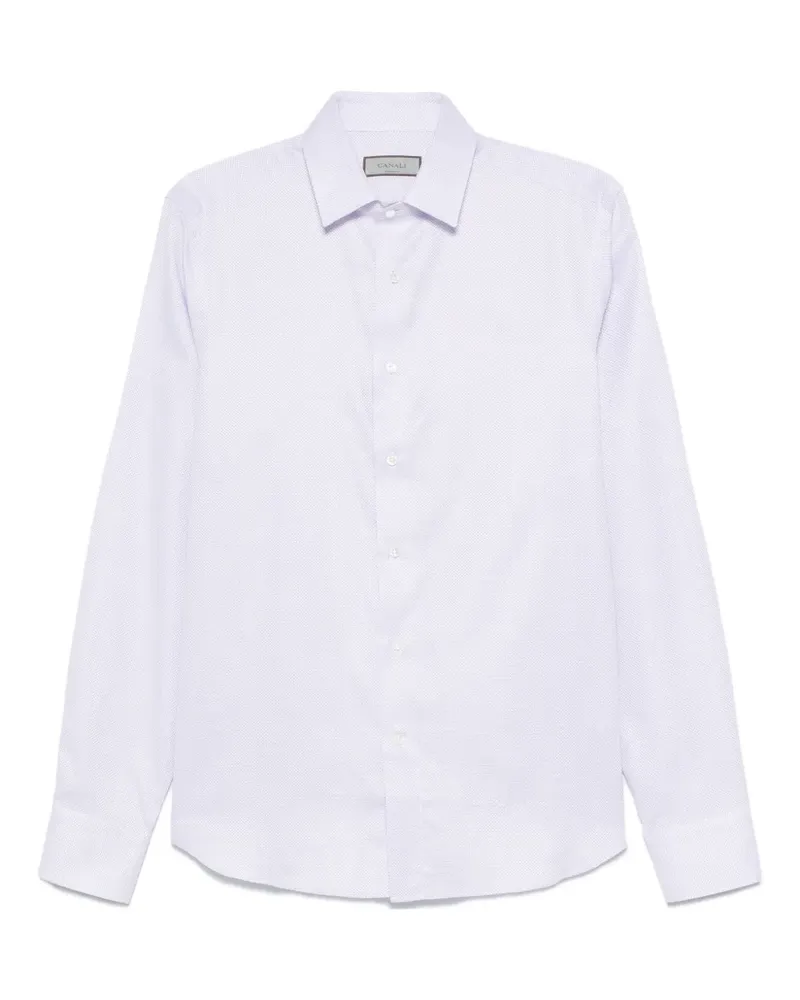 Canali Klassisches Hemd - Violett Violett