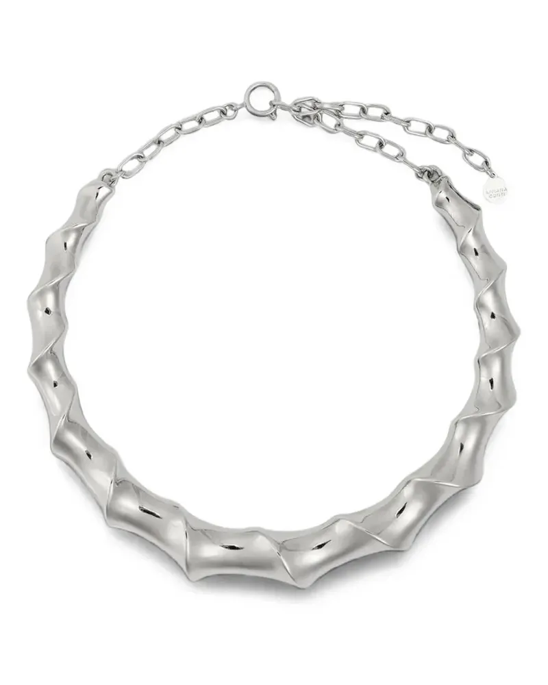 Liviana Conti twisted-effect chain-link necklace - Silber Silber