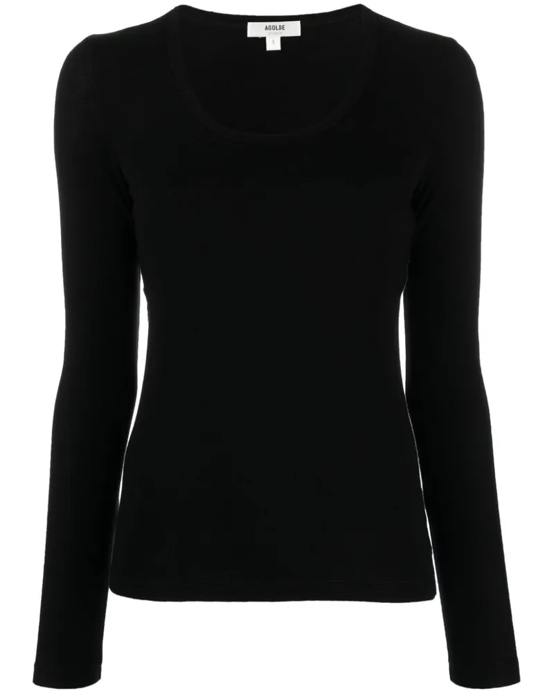AGOLDE Pullover mit U-Ausschnitt - Schwarz Schwarz