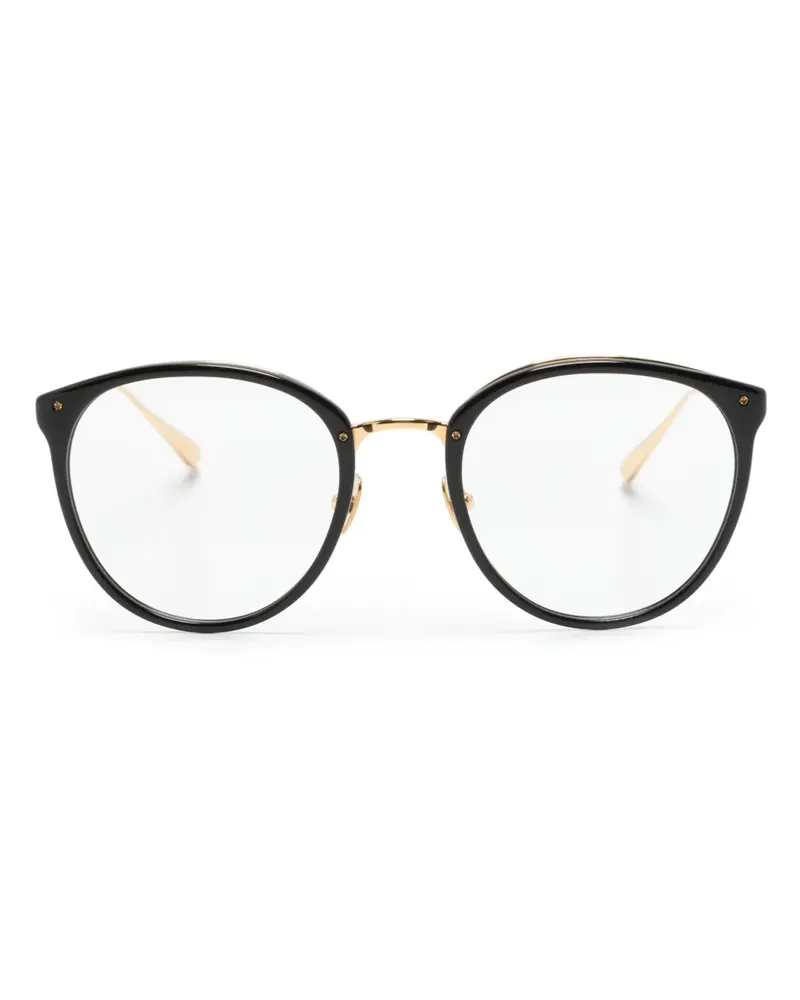 Linda Farrow Brille mit ovalem Gestell - Schwarz Schwarz