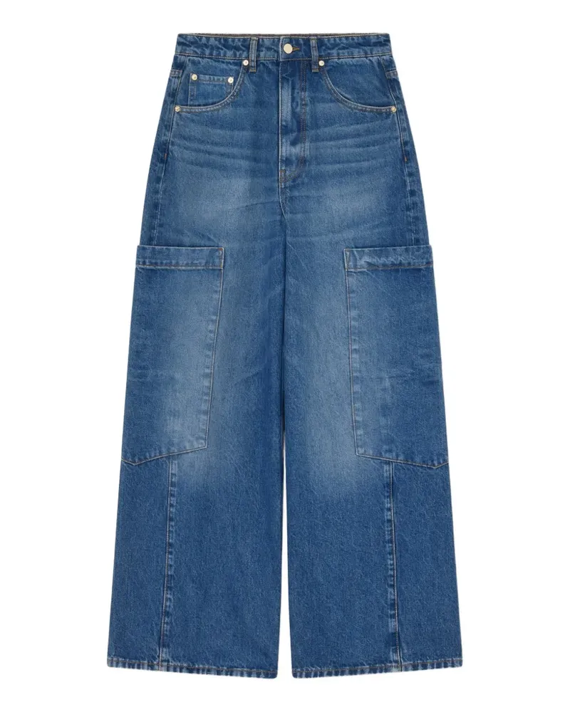 Ganni Jeans mit Taschen - Blau Blau