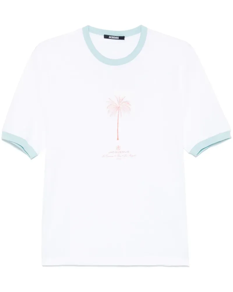 Jacquemus Le T-Shirt Venice Oberteil - Weiß Weiß