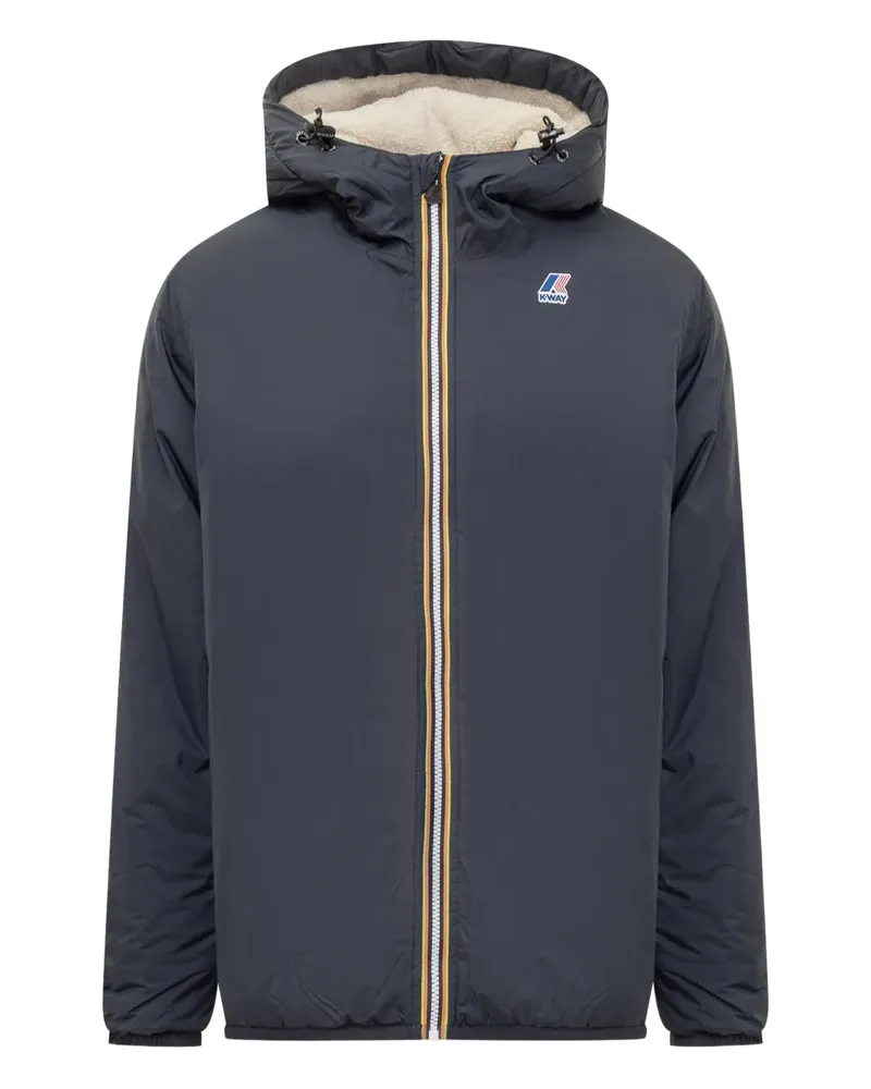 K-Way hooded padded jacket - Blau Blau