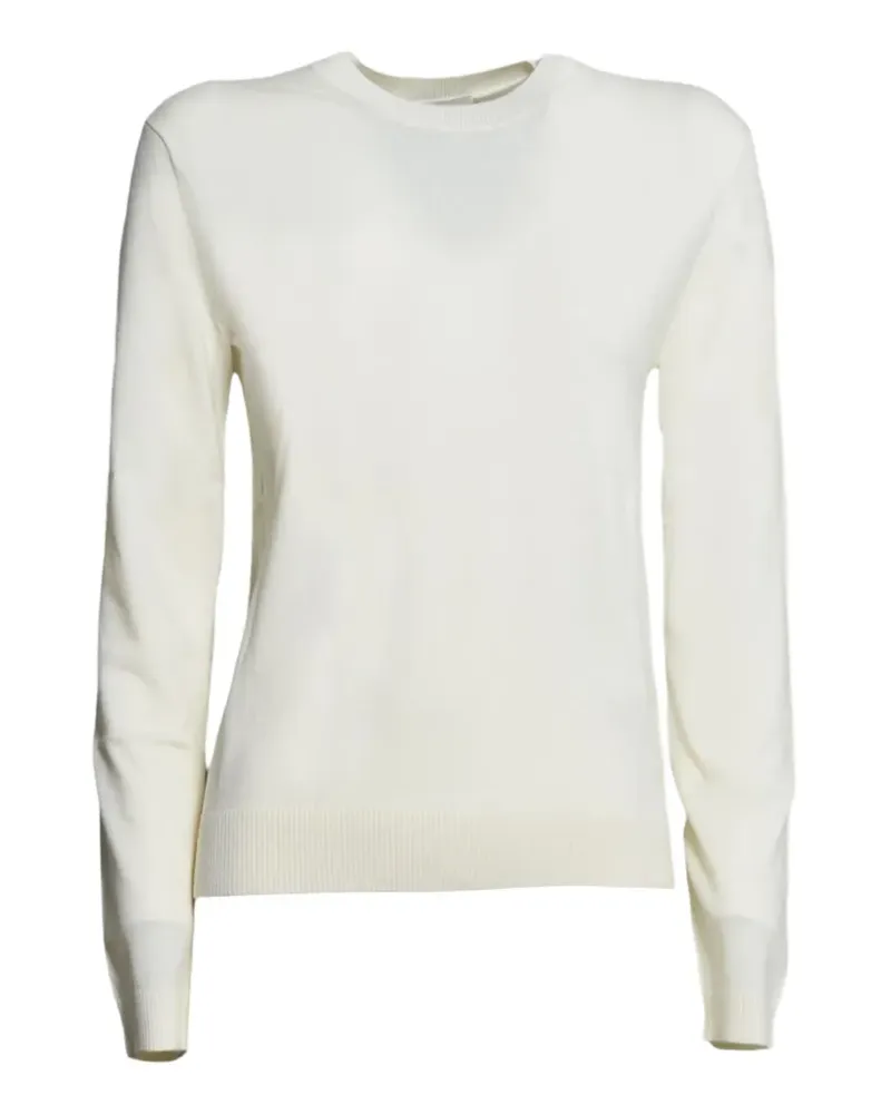 Max Mara Fein gestrickter Pullover - Nude Nude