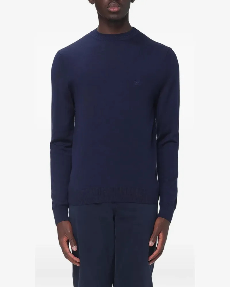 Etro Pullover mit Logo-Stickerei - Blau Blau