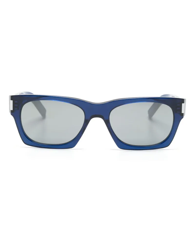 Saint Laurent SL 402 Sonnenbrille mit eckigem Gestell - Blau Blau
