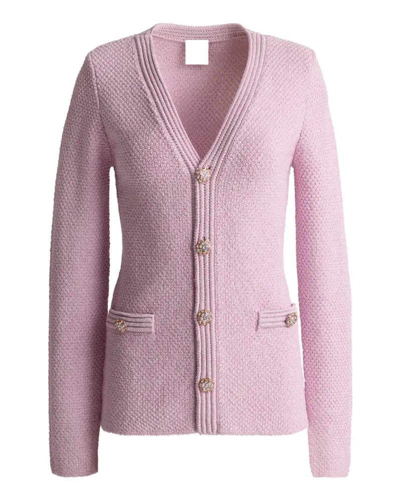 ST. JOHN mouliné-knit jacket - Rosa Rosa