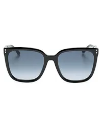 Isabel Marant Sonnenbrille mit eckigem Gestell Schwarz