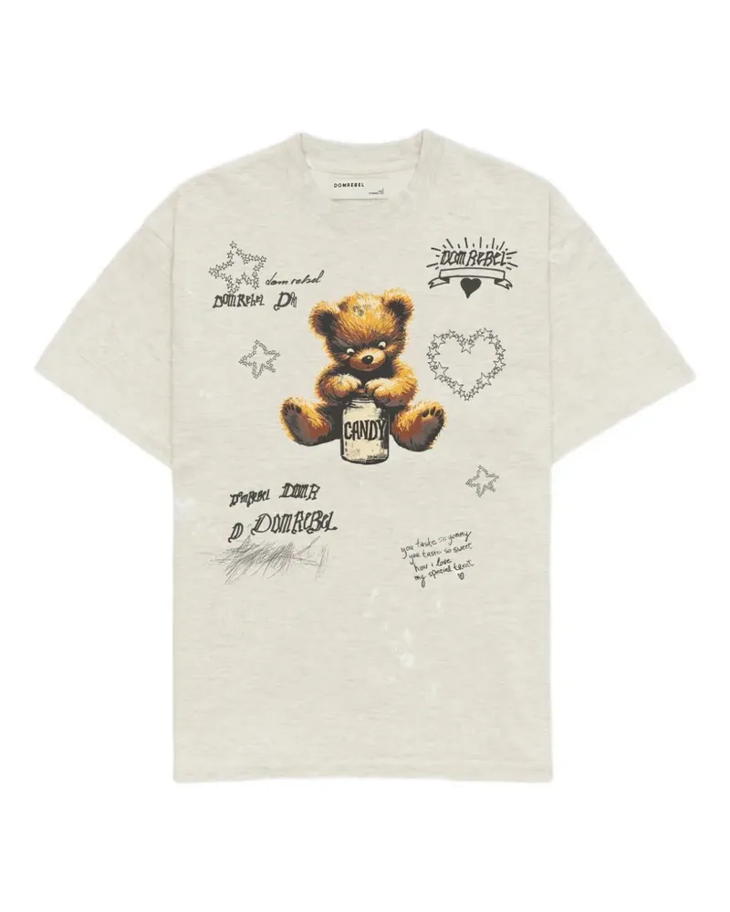 DOMREBEL Treats graphic-print T-shirt - Nude Nude