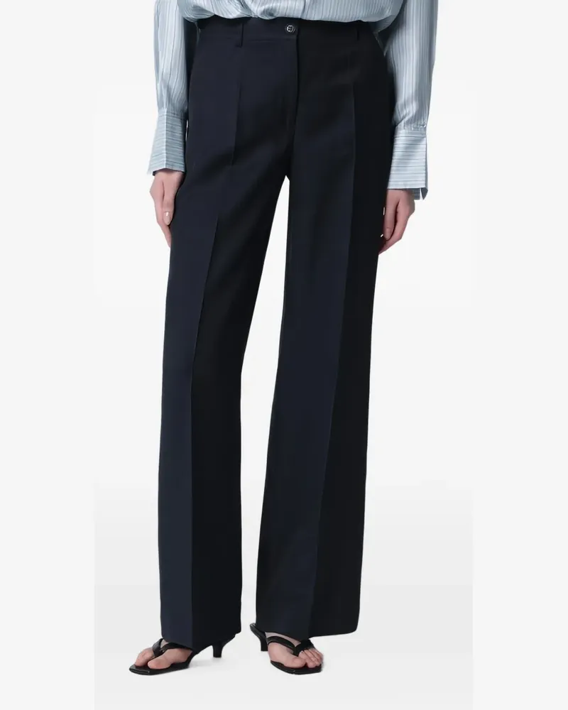 P.A.R.O.S.H. Klassische Hose mit Bügelfalten - Blau Blau
