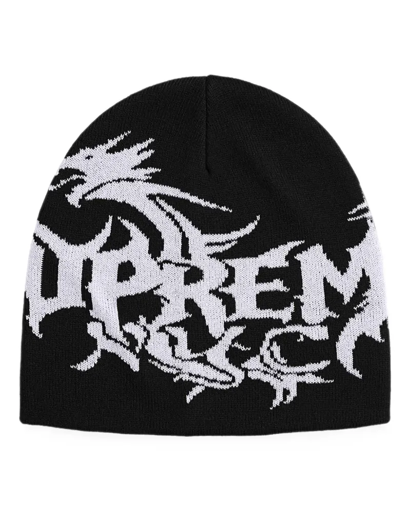 Supreme Being x Art Dealer Dragon Beanie aus Logo-Jacquard - Schwarz Schwarz