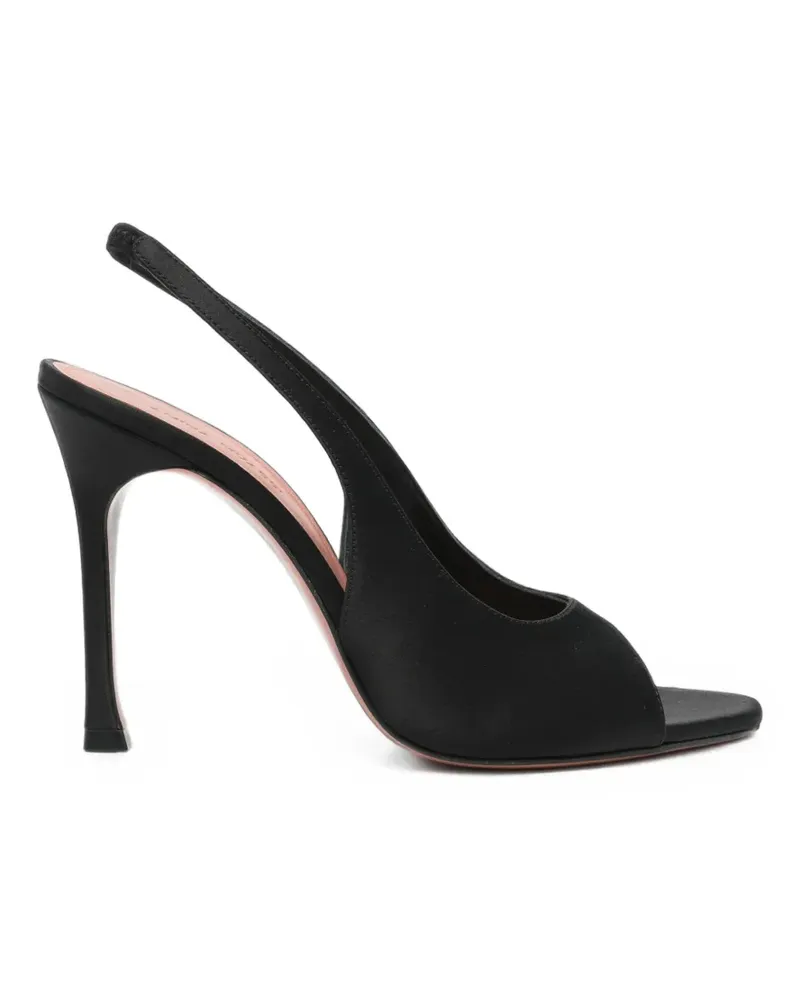 Amina Muaddi Alexa black sandals - Schwarz Schwarz
