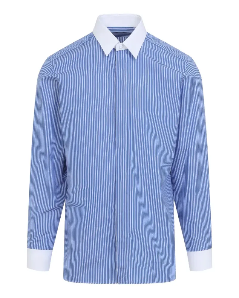 Tom Ford Hemd mit Längsstreifen - Blau Blau