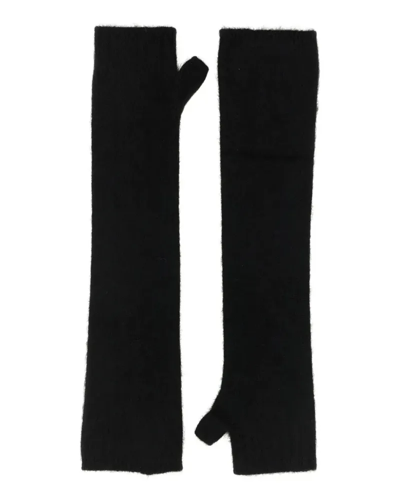 P.A.R.O.S.H. Fingerlose Lyak Handschuhe - Schwarz Schwarz