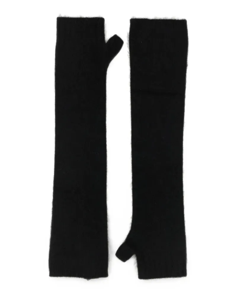 P.A.R.O.S.H. Lyak fingerless gloves - Schwarz Schwarz