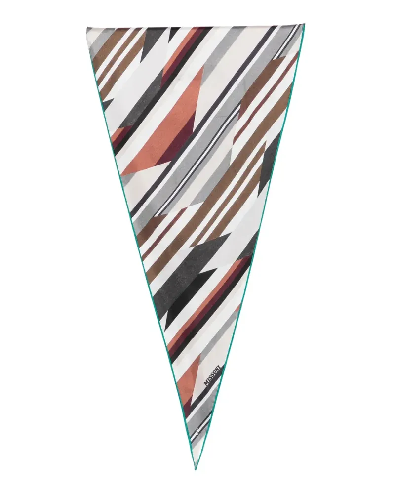 Missoni Schal mit geometrischem Print - Weiß Weiß