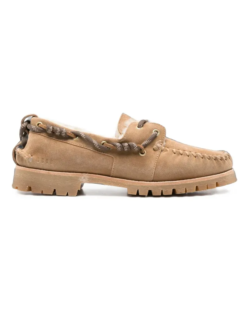 Golden Goose Cruise shearling-lined loafers - Nude Nude