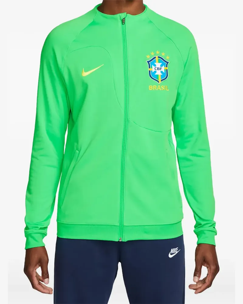 Nike Brazil Academy Pro Knit Soccer Sweatshirt - Grün Grün