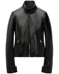 Courrèges Motorcycle Vinyl-Jacke Schwarz