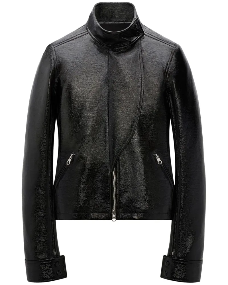 Courrèges Motorcycle Vinyl-Jacke - Schwarz Schwarz
